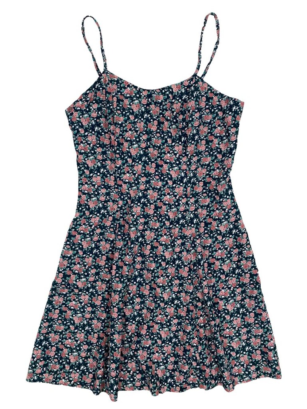 vintage paris sport club floral rose mini dress in pink and blue